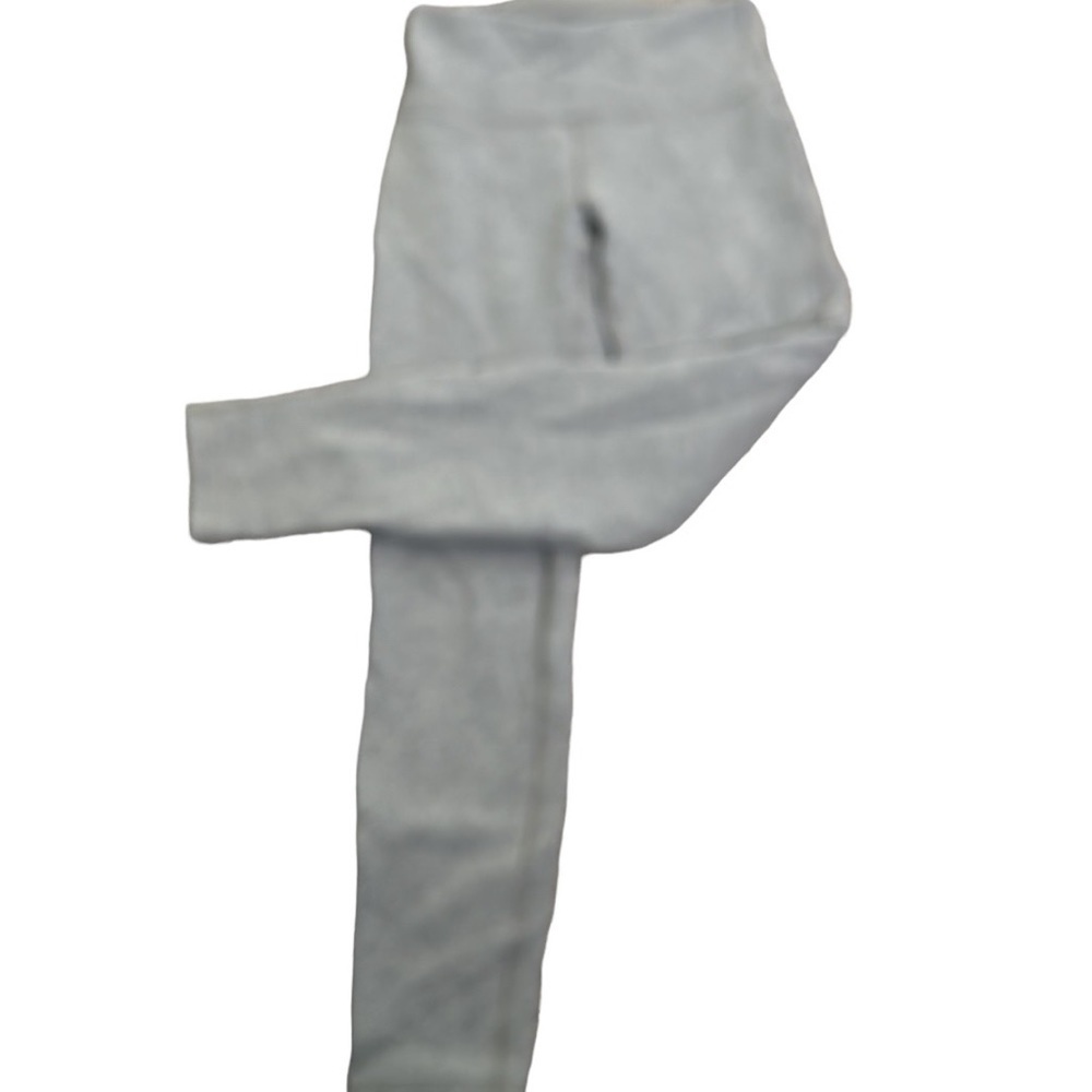 Lululemon gray wunder lounge leggings fleece inside size 4